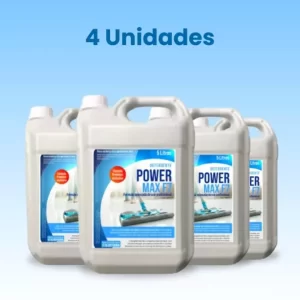 4 unidades Detergente Limpa Piso Power Max F7