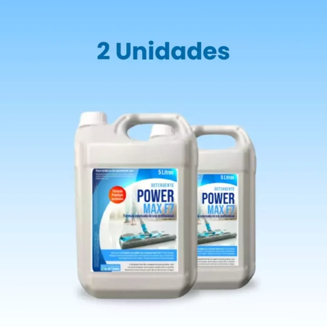 2 unidades Detergente Limpa Piso Power Max F7